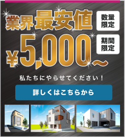 業界最安値 戸建外観パース ¥5,000