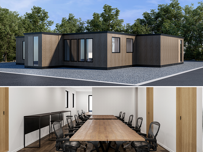 店舗 内観 外観パース